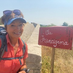 Via Francigena di Canosa di Puglia abbellita da cassettine poste sull'antico cammino