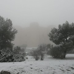 Coltre bianca su Castel del Monte