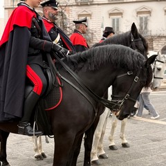 Sfilano per Andria le Carabiniere a cavallo