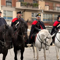 Sfilano per Andria le Carabiniere a cavallo