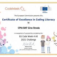 Certificato in coding literacy page