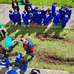 laboratorio di piantumazione di alberi e di ortaggi al plesso di "Giovanni Paolo II" del 3°C.D. “Cotugno”