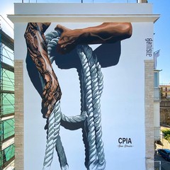 CPIA il nuovo murales "Umani in cima" di Daniele Geniale