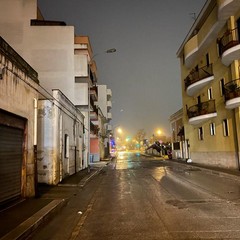 Incrocio via Don Lotti con viale Ausonia al buio