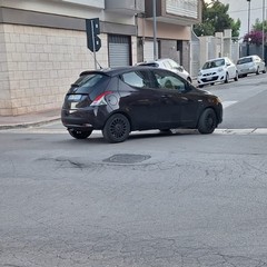 Cedimento stradale in via Maraldo angolo via Parigi