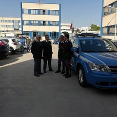 il dr. Speranza (a sx) con agenti della Polstrada