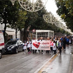 Andria si è tinta di Rosa per dire tutti insieme «No alla violenza sulle donne»