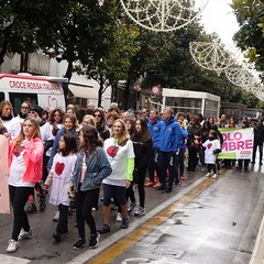 Andria si è tinta di Rosa per dire tutti insieme «No alla violenza sulle donne»