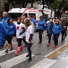 Andria si è tinta di Rosa per dire tutti insieme «No alla violenza sulle donne»