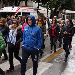 Andria si è tinta di Rosa per dire tutti insieme «No alla violenza sulle donne»