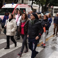 Andria si è tinta di Rosa per dire tutti insieme «No alla violenza sulle donne»