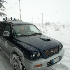 Neve sulla strada per Castel del Monte