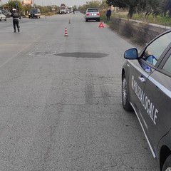 incidente stradale sulla strada tangenziale