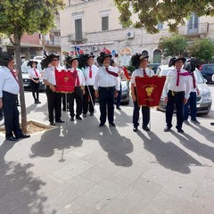 Manifestazione delle Fiamme Cremisi a Bisceglie