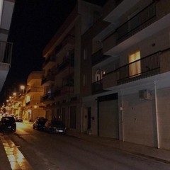 strade al quartiere Sacro Cuore rimaste al buio