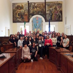 Erasmus Plus a Palazzo di Citt delegazione scolastica straniera guidata dalla Verdi Cafaro