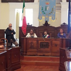 Erasmus Plus a Palazzo di Citt delegazione scolastica straniera guidata dalla Verdi Cafaro