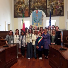 Erasmus Plus a Palazzo di Citt delegazione scolastica straniera guidata dalla Verdi Cafaro