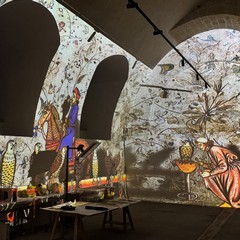 Exploring Federico Frame video mapping Mostra immersiva