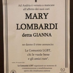 Manifesto funebre Gianna