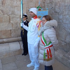 la Fiamma Olimpica a Castel del Monte