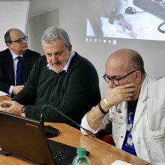 Michele Emiliano all'ospedale "Dimiccoli" di Barletta