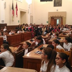 I coristi della scuola elementare “Riccardo Cotugno”