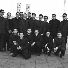 Foto di un gruppo di seminaristi del passato