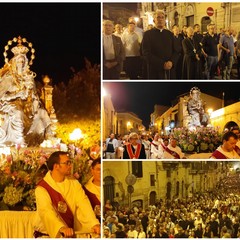 il simulacro della Madonna dei Miracoli al suo Santuario