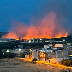 Incendio di sterpaglia