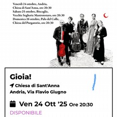 due concerti ad Andria del festival Anima Mea