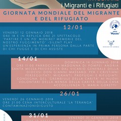 Programma giornata mondiale del migrante e del rifugiato