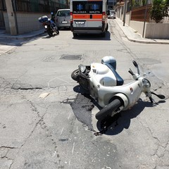 Incidente auto scooter zona La Specchia