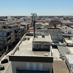 impianto di telefonia in via Bruno Buozzi prima del potenziamento