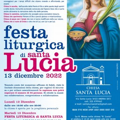 Il programma della Festa di S Lucia