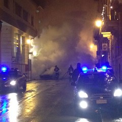 Incendio autovettura in via Bovio