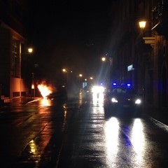 Incendio autovettura in via Bovio