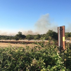 incendio zona Castel del Monte