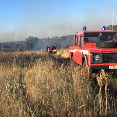 incendio zona Castel del Monte