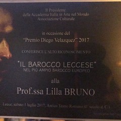 Premio “Salento Evento of Contemporary Art 2017” alla dirigente Bruno
