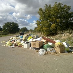 abbandono rifiuti in via vecchia Spinazzola