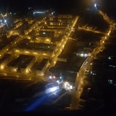 Immagini notturne dall'alto di Andria