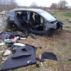 auto rubata scoperta in contrada Posta di mezzo