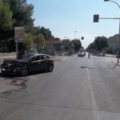 incidente stradale via Trani con via la Pineta