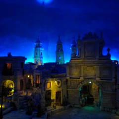 Dal condominio di via Milite Ignoto n. 11 un presepe artistico realizzato dal polistirolo