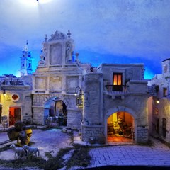 Dal condominio di via Milite Ignoto n. 11 un presepe artistico realizzato dal polistirolo