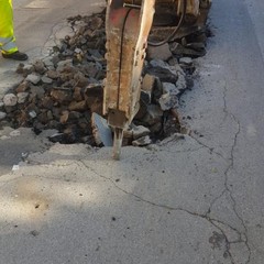 Eseguiti lavori stradali in via Verdi da parte dell'AndriaMultiservice