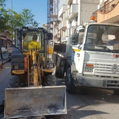 Eseguiti lavori stradali in via Verdi da parte dell'AndriaMultiservice