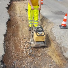 Eseguiti lavori stradali in via Verdi da parte dell'AndriaMultiservice