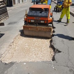 Eseguiti lavori stradali in via Verdi da parte dell'AndriaMultiservice